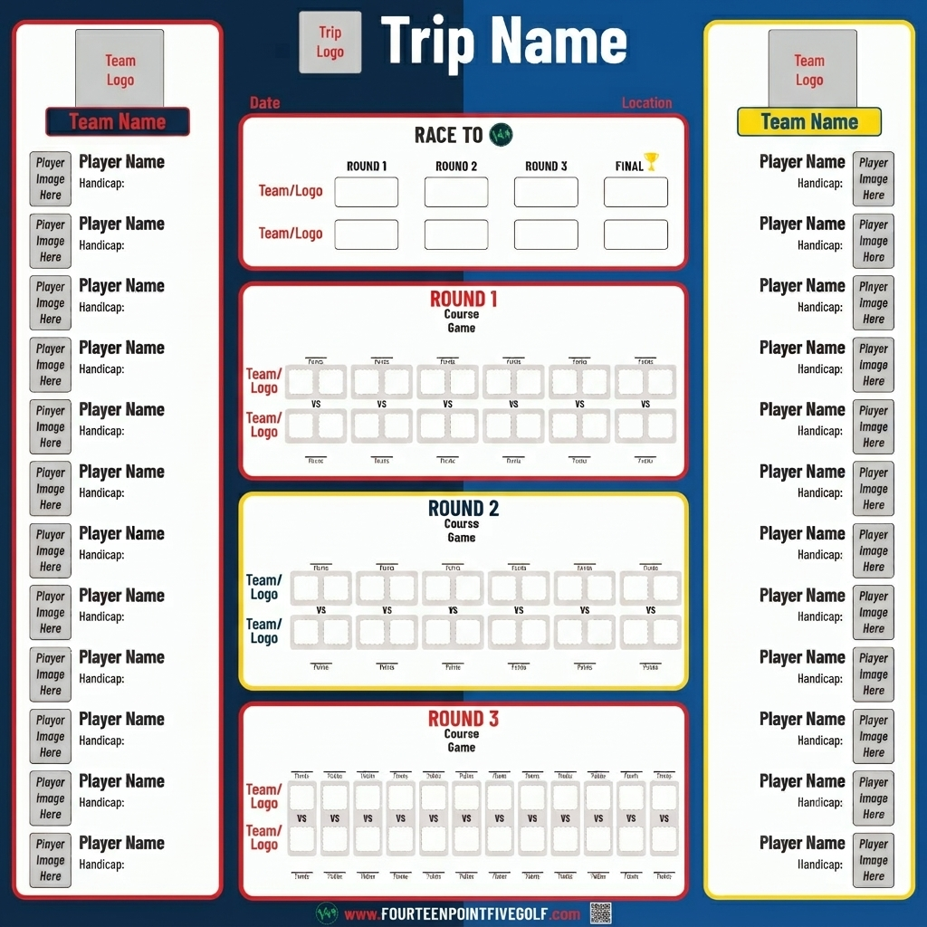 More than 16 Golfers - Custom Golf Scoreboards