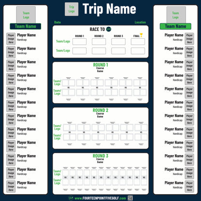 More than 16 Golfers - Custom Golf Scoreboards