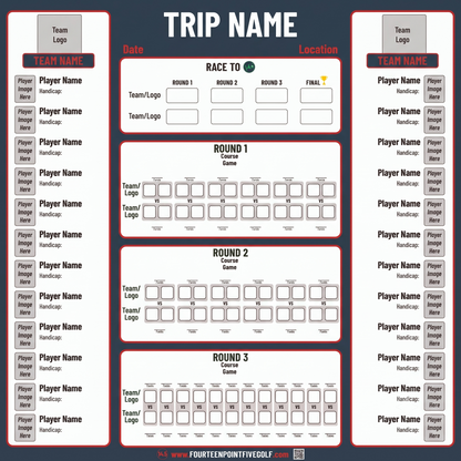 More than 16 Golfers - Custom Golf Scoreboards