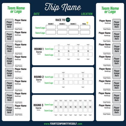 8 to 16 Golfers - Custom Golf Scoreboards