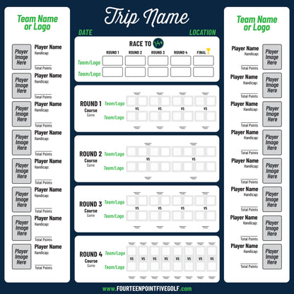 8 to 16 Golfers - Custom Golf Scoreboards