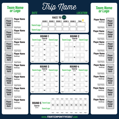 8 to 16 Golfers - Custom Golf Scoreboards