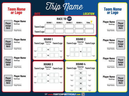 8 to 16 Golfers - Custom Golf Scoreboards