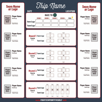 8 to 16 Golfers - Custom Golf Scoreboards