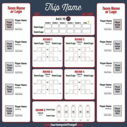 8 to 16 Golfers - Custom Golf Scoreboards