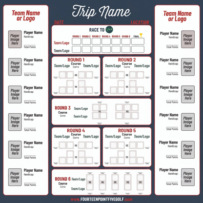 8 to 16 Golfers - Custom Golf Scoreboards