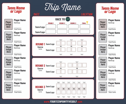 8 to 16 Golfers - Custom Golf Scoreboards