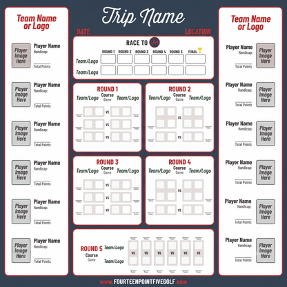 8 to 16 Golfers - Custom Golf Scoreboards
