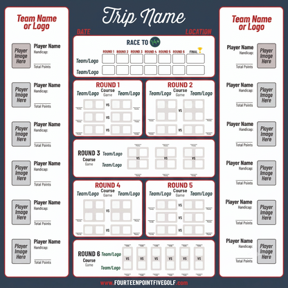 8 to 16 Golfers - Custom Golf Scoreboards