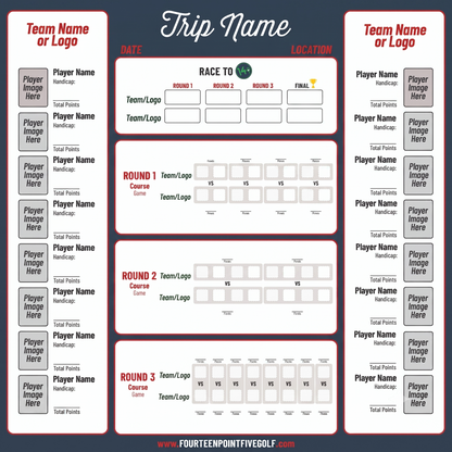8 to 16 Golfers - Custom Golf Scoreboards