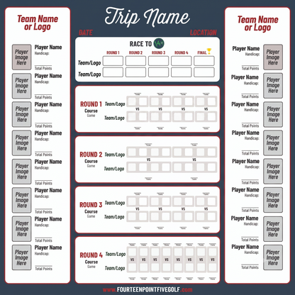 8 to 16 Golfers - Custom Golf Scoreboards