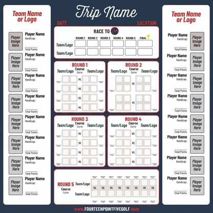 8 to 16 Golfers - Custom Golf Scoreboards