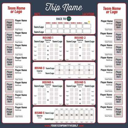 8 to 16 Golfers - Custom Golf Scoreboards