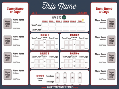 8 to 16 Golfers - Custom Golf Scoreboards